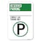 Signmission Reserved Parking-Compact Car Parking O Heavy-Gauge Aluminum Sign, 12" x 18", A-1218-23154 A-1218-23154 - alternate 1